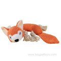 Squeaky Dog Plush Toy Fox